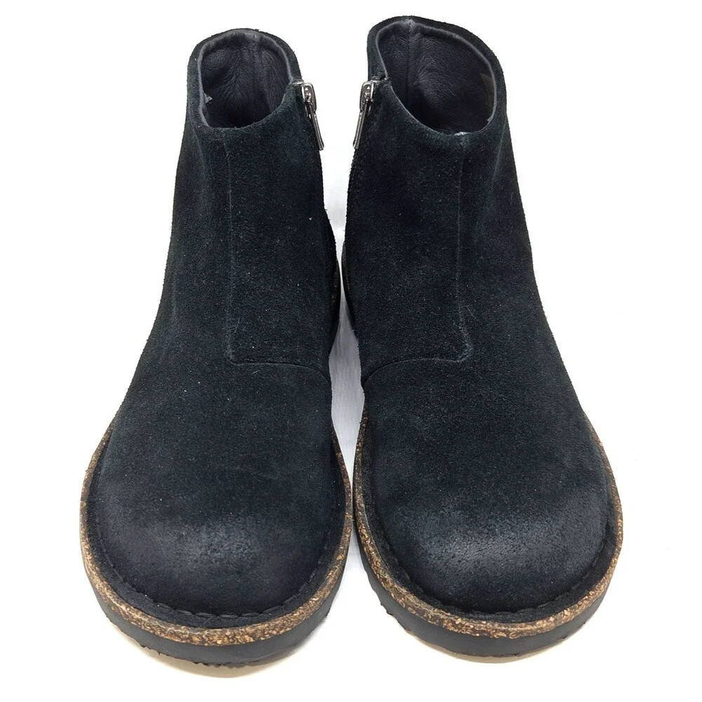 Birkenstock Ankle Zip Black  Boots Womens Size 39 US 8